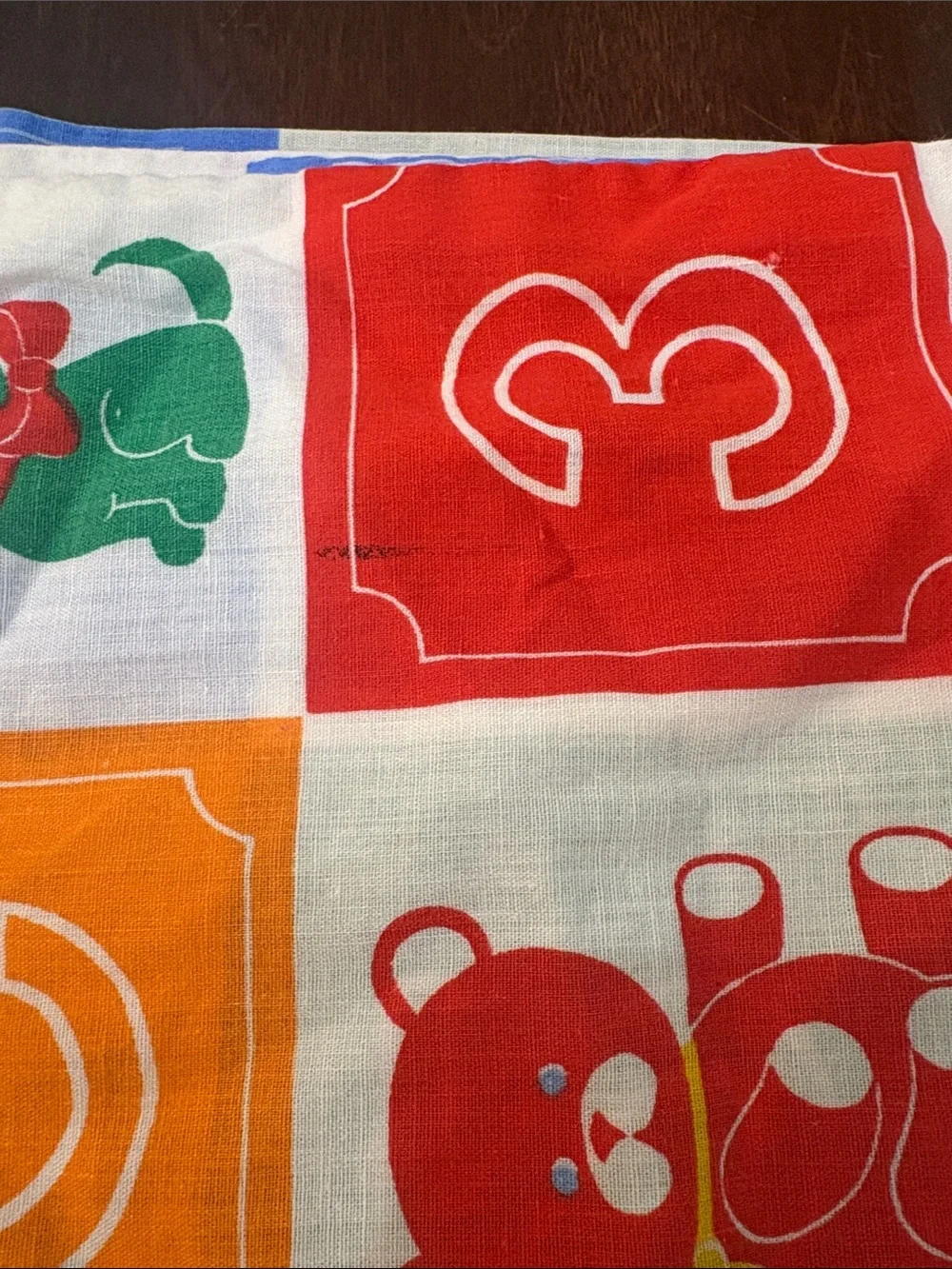 2 Vintage Alphabet & Number pillowcases